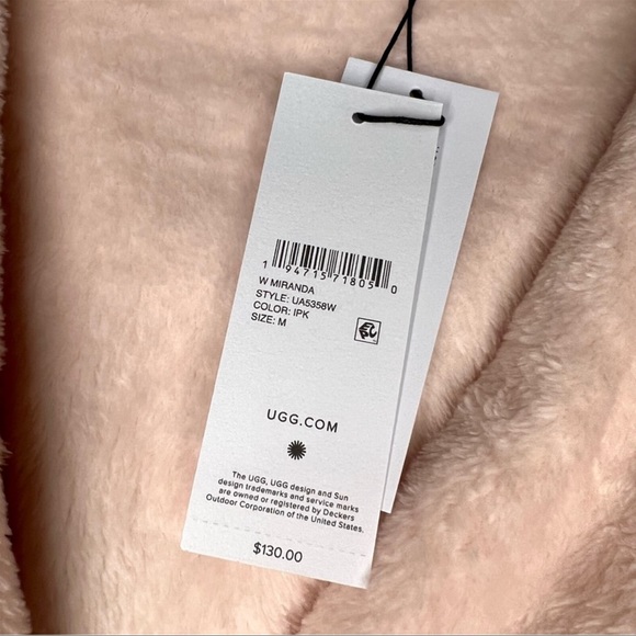 NWT UGG Miranda Plush Fleece Robe - Picture 3 of 3